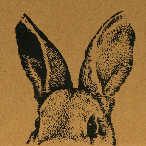 Produkt Torebka na prezenty Wielkanocna torebka papierowa króliczek brązowa 12×6×15cm 8 sztuk