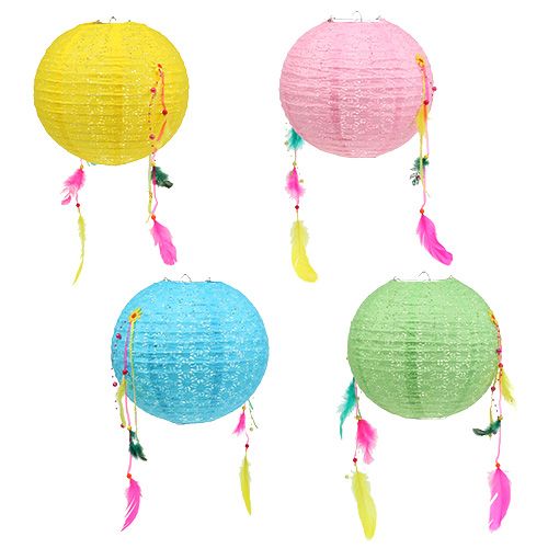 Kolorowy papierowy lampion sortowania. Ø25 cm 4 szt.