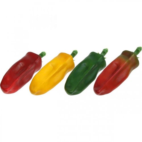 Produkt Dekoracja witryny sklepowej z papryką, dekoracja warzywna, różne kolory, wys. 14 cm, 4 sztuki