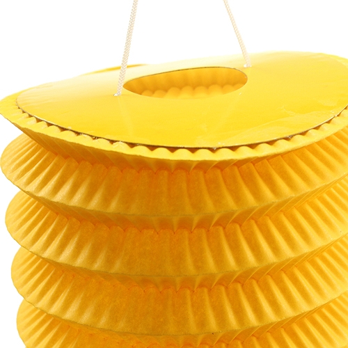 Floristik24 Pociąg Latarnia Żółta Ø10cm W13cm 8szt