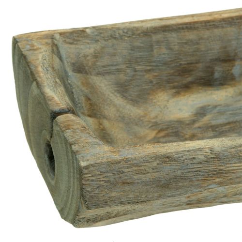 Floristik24 Misa dekoracyjna drewno Paulownia 37cm x 14cm H7cm