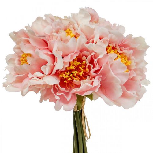 Paeonia Piwonia Sztuczny Kwiat Piwonia Różowy Ø6cm 28cm 7 szt