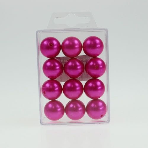 Produkt Koraliki ozdobne Ø2cm różowe 12 szt
