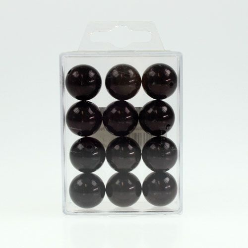 Produkt Koraliki ozdobne Ø2cm czarne 12 szt