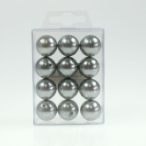 Produkt Koraliki ozdobne Ø2cm srebrne 12 szt