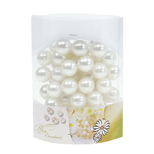 Floristik24 Koraliki białe Ø20mm 200g 50szt