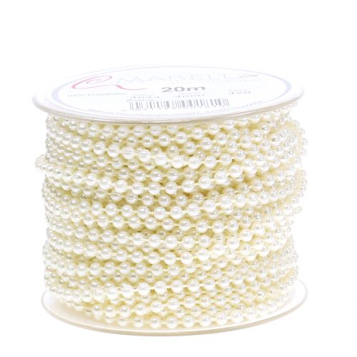 Produkt Sznurek perłowy kremowy 4mm 20m