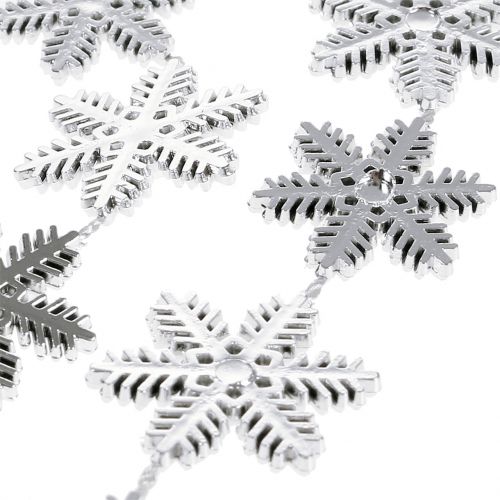 Produkt Girlanda dekoracyjna płatki śniegu srebrna 270cm