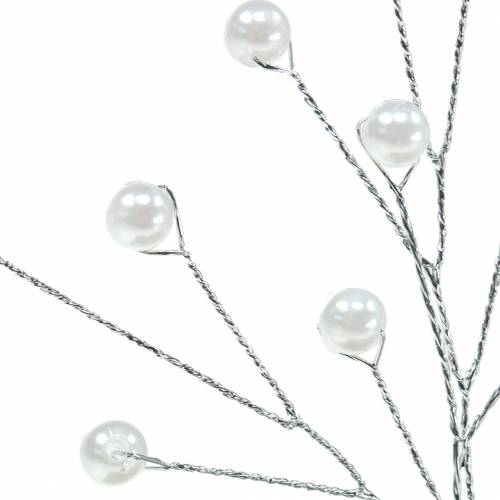 Produkt Gałązka perłowa biała L18cm 2 szt