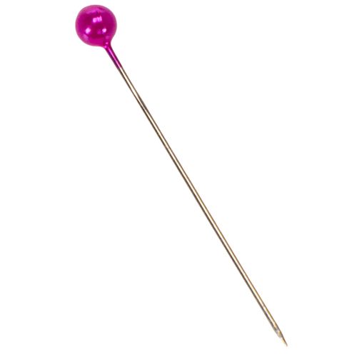 Szpilki florystyczne z perłową główką, różowe, Ø4mm, 40mm, 150 sztuk | Floristik24.pl