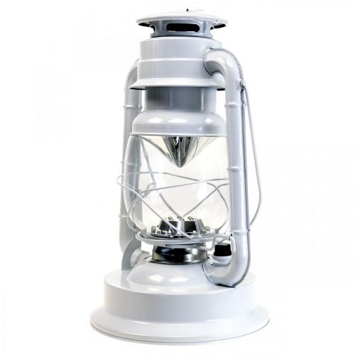 Lampa naftowa Latarnia LED o barwie ciepłej bieli, ściemniana, wys. 34,5 cm