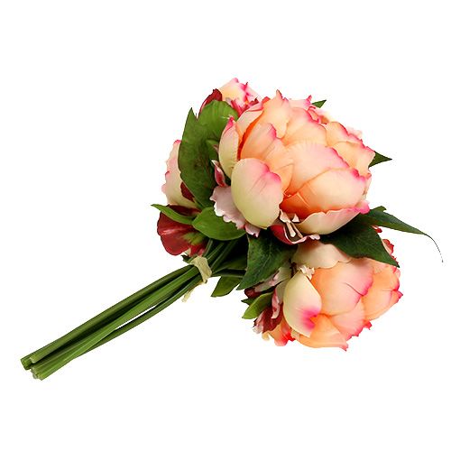 Floristik24 Bukiet Peonii Brzoskwinia 30cm