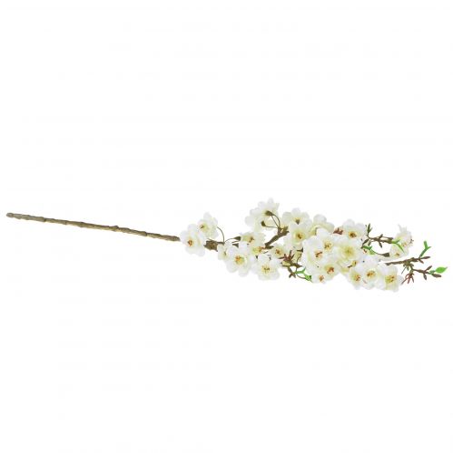 Produkt Sztuczna kremowa sprężyna z gałęzi kwiatu brzoskwini 69 cm