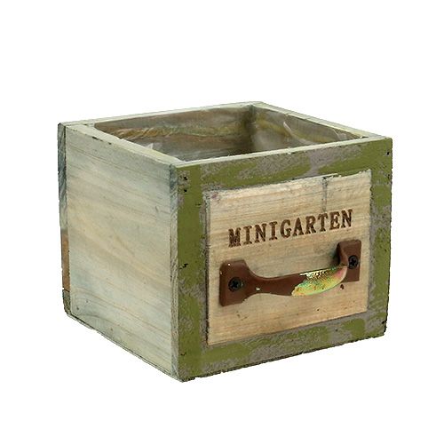 Floristik24 Szuflada na rośliny drewno 11,5cm x 11cm