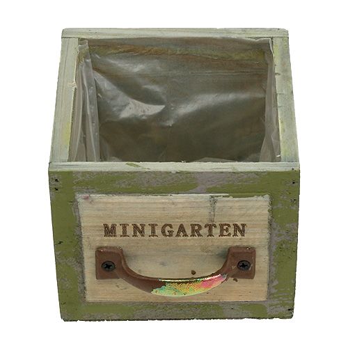 Floristik24 Szuflada na rośliny drewno 11,5cm x 11cm