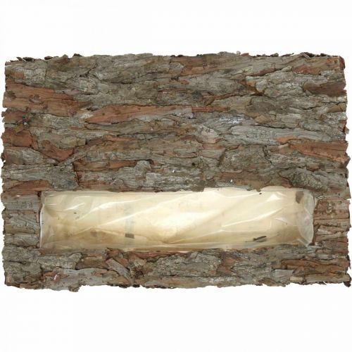 Produkt Podkładka dekoracyjna z korytem roślinnym z kory sosnowej 45×30cm W6cm