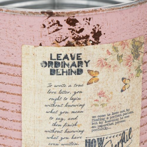 Produkt Doniczka, antyczna róża, ozdobne pudełko metalowe, vintage, Ø15,5cm, wys.15cm