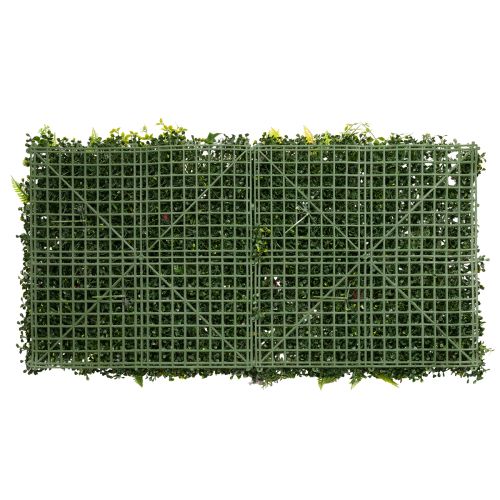Sztuczna ściana roślinna 100 x 55 cm zieleń pionowa | Floristik24.pl