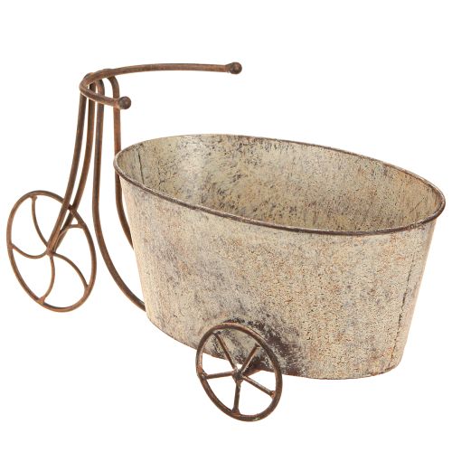 Produkt Doniczka rowerowa do sadzenia rdzawo-szara 34×16×18cm