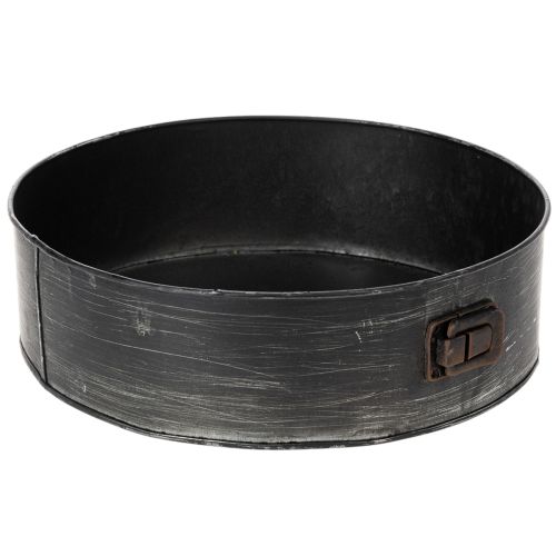 Floristik24 Doniczka, dekoracyjna forma do pieczenia, forma do sadzenia, metalowa ozdoba Ø24cm H7,5cm