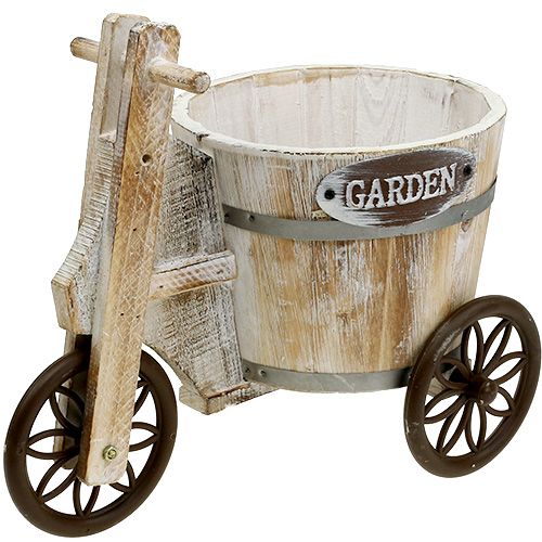 Floristik24 Planter Tricycle White H25cm