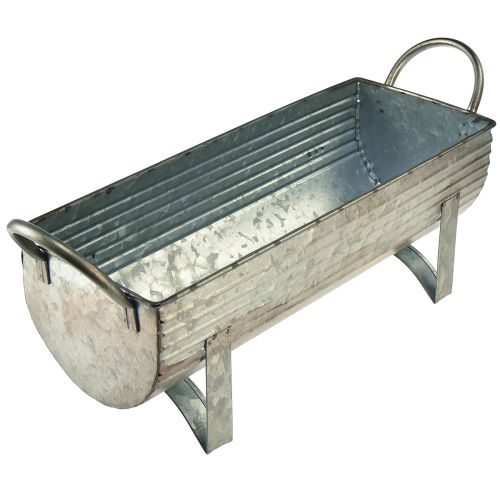 Floristik24 Metalowa rynna do sadzenia, dł. 44 cm/37,5 cm, zestaw 2 szt