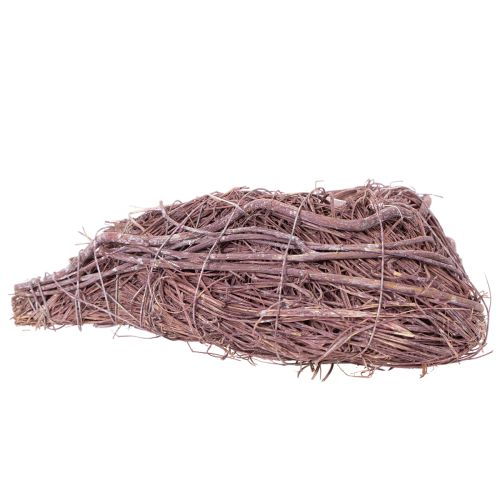 Dekoracyjne serce z gałązek z folią do sadzenia, 20cm, 2 sztuki | Floristik24.pl