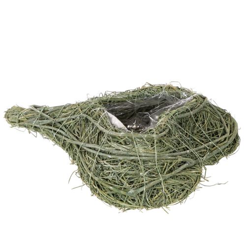 Naturalne serce roślinne do florystyki z folią, 25cm | Floristik24.pl