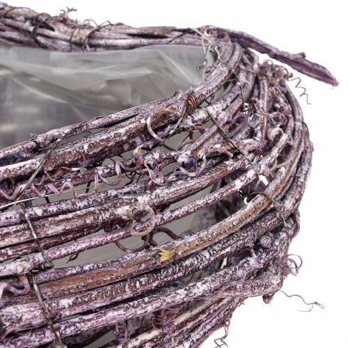 Vine Plant Heart Blackberry White Washed 27cm x 24cm | Floristik24.pl