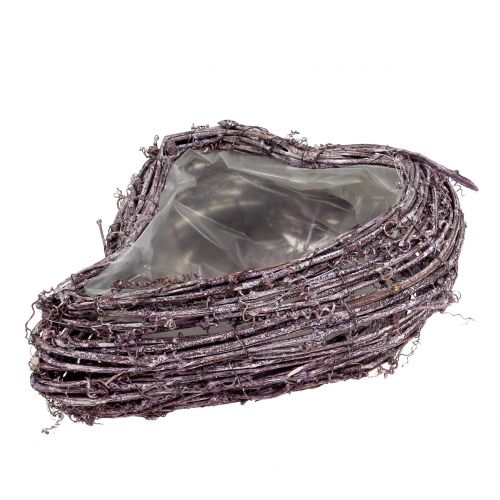 Vine Plant Heart Blackberry White Washed 27cm x 24cm | Floristik24.pl