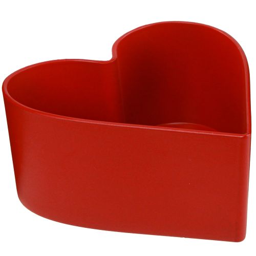 Produkt Romantyczne roślinne serce Miska na rośliny serce czerwone 15×15×7cm 3szt