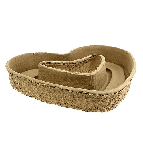 Floristik24 Serce roślinne 45cm otwarte kompostowalne