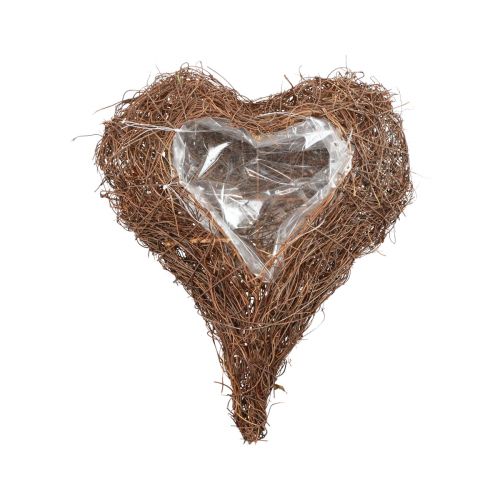 Floristik24 Serce roślinne Serce winorośli Miska na rośliny Natural Salim 21×20,5×6cm