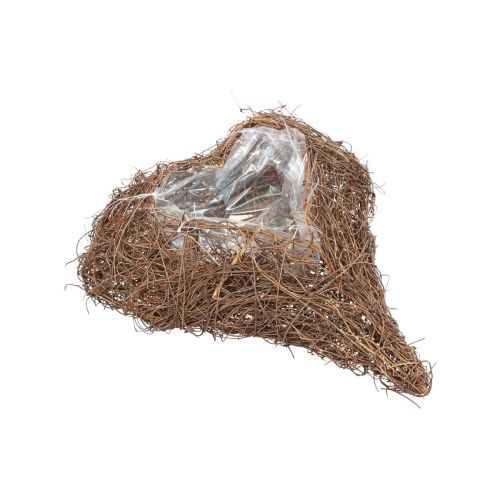 Floristik24 Serce roślinne Serce winorośli Miska na rośliny Natural Salim 21×20,5×6cm