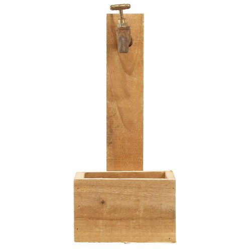 Produkt Doniczka Drewniana Fontanna Doniczka Optyka Naturalna Rdza Dł. 15,5 cm