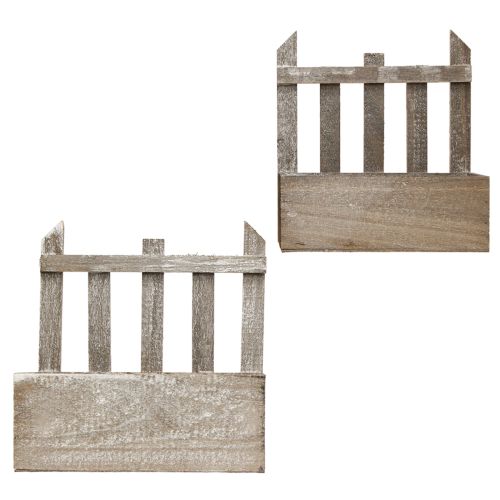 Produkt Doniczka Drewniana Mini Skrzynka na Kwiaty L22/25 cm Zestaw 2 szt.