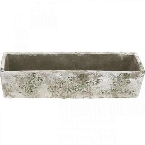 Floristik24 Doniczka betonowa antyczna prostokątna donica 30×8×7cm