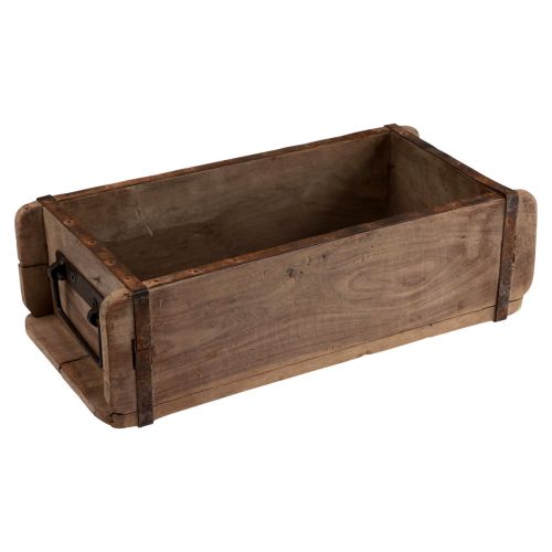 Produkt Skrzynka na rośliny z drewna w kształcie cegły z drewna upcyklingowego 32×15×10cm