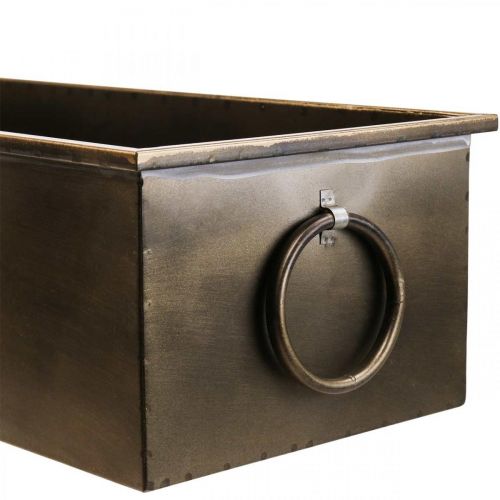 Produkt Doniczka metalowa Flower Box Mosiądz 59/53/47cm Zestaw 3 sztuk