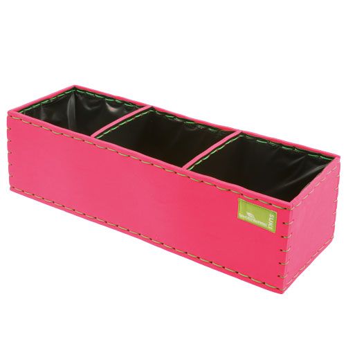 Floristik24 Różowy pojemnik na rośliny 40cm x 14cm x 11cm, 1szt.