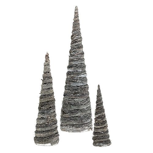 Floristik24 Szyszki roślinne z wapnowanych winorośli 40x10/60x15/80x20cm