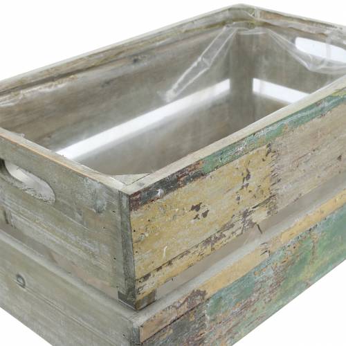Floristik24 Planter drewniany 45/39/34,5cm 3szt.