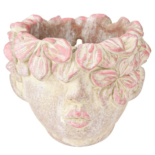 Produkt Doniczka na kwiaty w kolorze betonu, do zawieszenia, różowa, wys. 13 cm