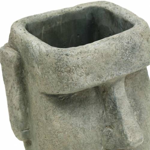 Floristik24 Planter Head Moai Bust Grey H28cm