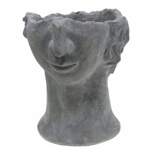 Floristik24 Betonowa głowica do sadzenia Bust Grey H23,5cm