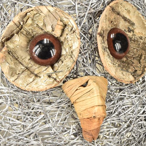 Produkt Koszyk na rośliny sowa winorośl biały myty Ø14cm