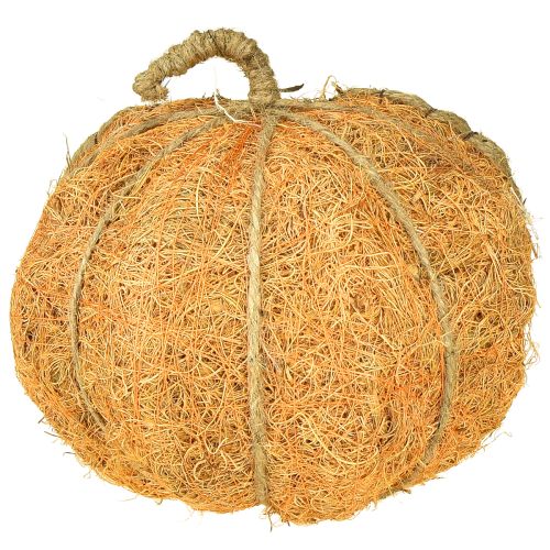 Produkt Koszyczek na rośliny dynia z folią, dekoracja jesienna pomarańczowa Ø18cm H15cm