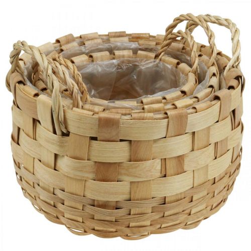 Produkt Kosz na rośliny doniczka kosz ozdobny natura Ø18/23/29cm zestaw 3 szt