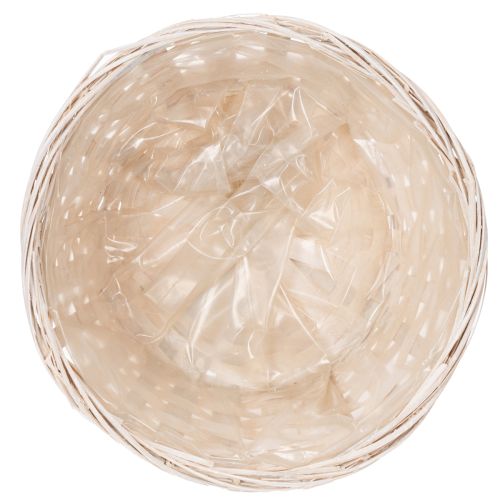 Produkt Koszyk pleciony jako stylowa dekoracja kwiatowa do salonu, 23cm, 6 szt.