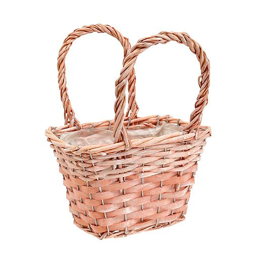 Floristik24 Planter Basket Orange 20cm x 14cm H13cm